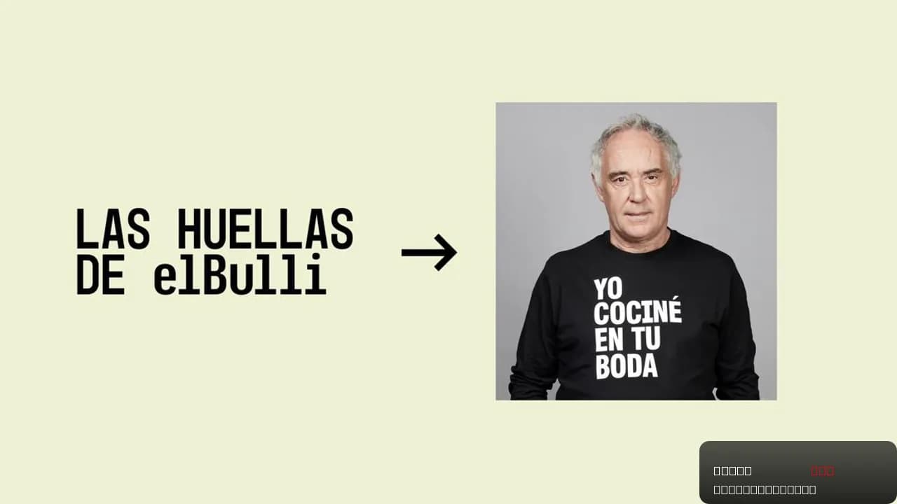 The Legacy of elBulli
